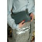 Женская сумка кросс-боди из натуральной кожи сизая BAGS4LIFE 76033