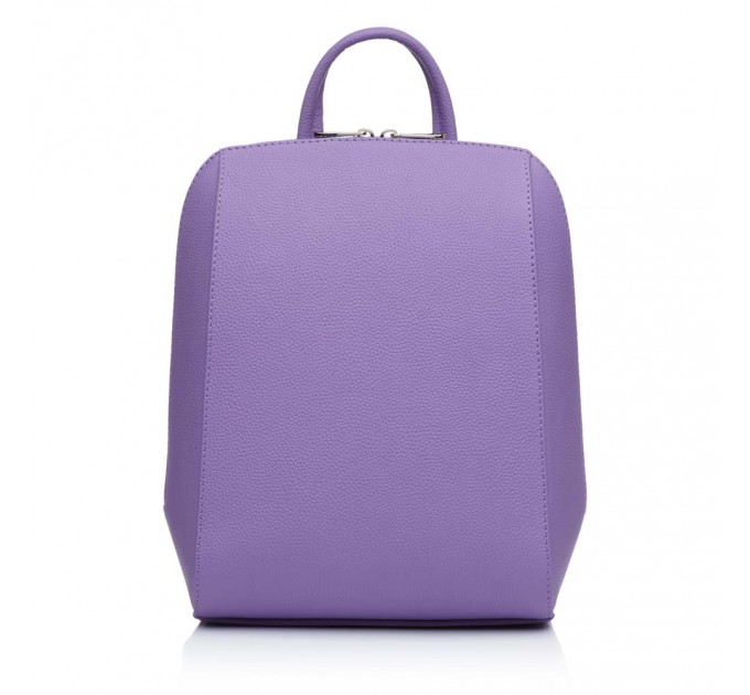 Рюкзак жіночий з натуральної шкіри фіолетовий Vito Torelli 1012 лаванда міні