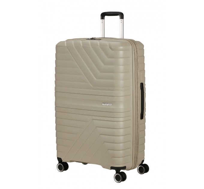 Большой чемодан из полипропилена American Tourister Flytwist MI1*05003 бежевый
