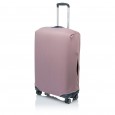 Чехол для среднего чемодана тканевый розовый Vito Torelli темная пудра