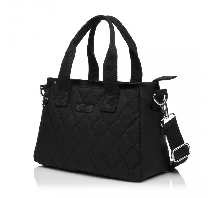 Жіноча сумка-тоут з поліестера черная BAGS4LIFE 88008 з ручками