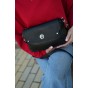 Жіноча сумка крос-боді з натуральної шкіри чорна BAGS4LIFE 2078 з клапаном та застібкою