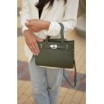 Женская сумка из натуральной кожи оливковая BAGS4LIFE 9330