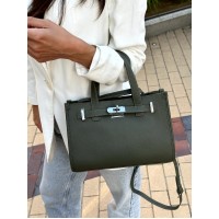 Женская сумка из натуральной кожи оливковая BAGS4LIFE 9330 Женская сумка из натуральной кожи оливковая BAGS4LIFE 9330