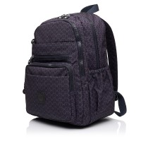 Рюкзак з поліестера синій BAGS4LIFE 91201 з принтом