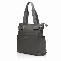 Жіноча сумка-шопер з поліестера сіра BAGS4LIFE 5194 з ремінцями