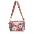 Сумка кросс-боди женская из полиэстера розовый принт BAGS4LIFE 91404