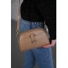 Жіноча сумка крос-боді з натуральної шкіри бежева BAGS4LIFE 212 із застібкою