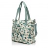 Жіноча сумка-шопер з поліестера зелений принт BAGS4LIFE 91003