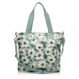 Жіноча сумка-шопер з поліестера зелений принт BAGS4LIFE 91003
