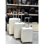Валіза середня пластикова BAGS4LIFE PP1220 кремова