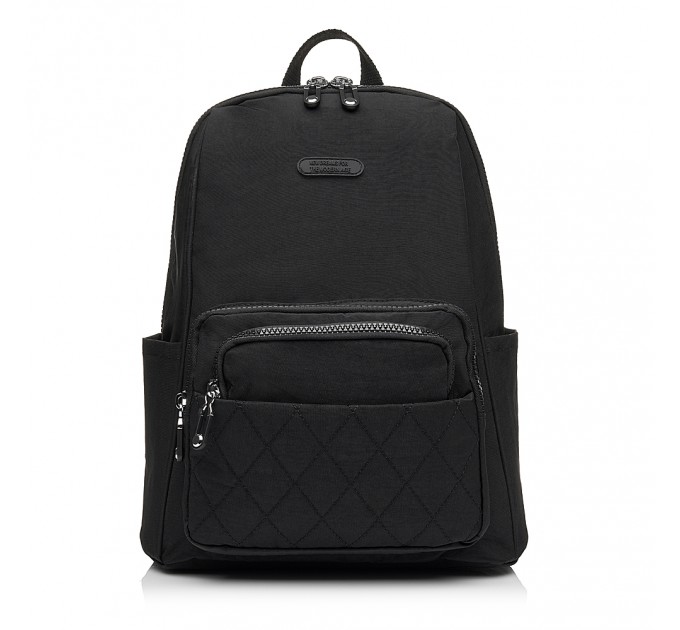 Рюкзак жіночий з поліестера чорний BAGS4LIFE 88002