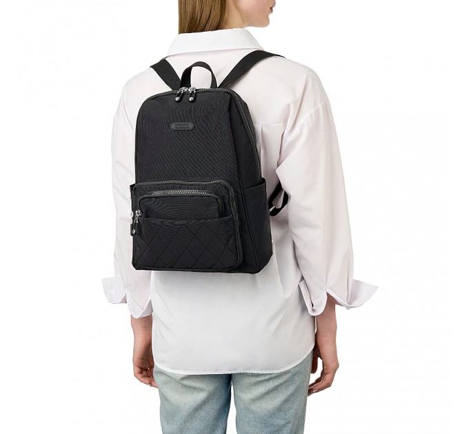 Рюкзак жіночий з поліестера чорний BAGS4LIFE 88002