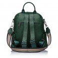 Рюкзак женский кожаный зеленый BAGS4LIFE 6666