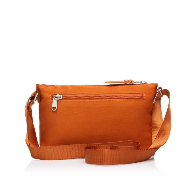 Мини-сумка женская из полиэстера оранжевая FOUVOR 3013-07