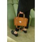 Жіноча сумка з натуральної шкіри руда BAGS4LIFE 89189 з ремінцем