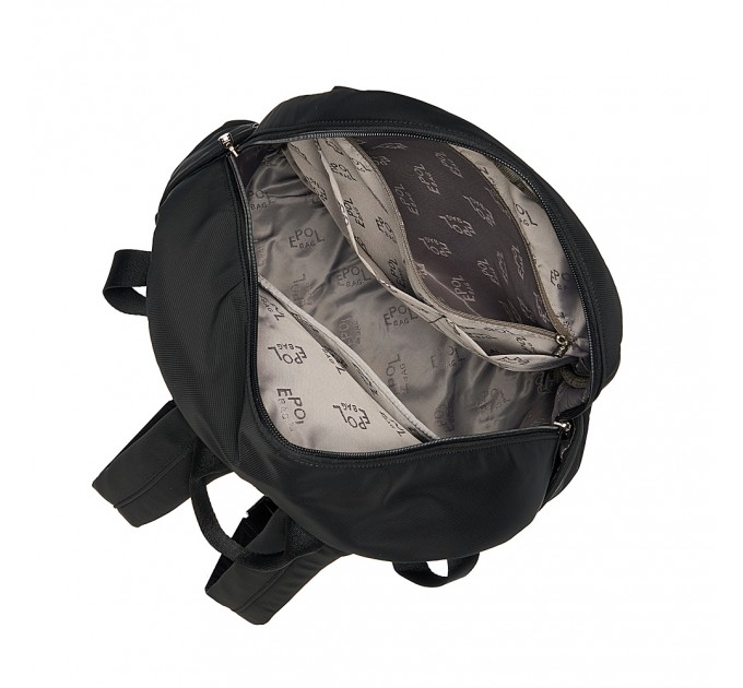 Рюкзак женский из полиэстера черный EPOL 6116-06
