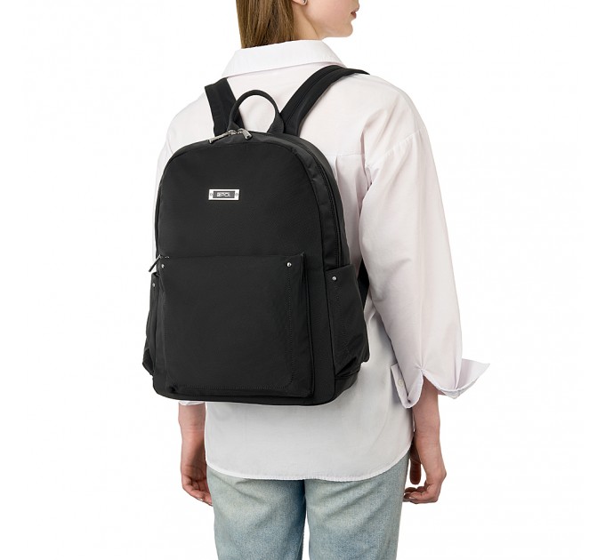Рюкзак женский из полиэстера черный EPOL 6116-06