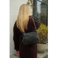 Сумка жіноча з натуральної шкіри чорна BAGS4LIFE 99-58