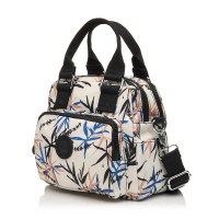 Сумка женская из полиэстера черный принт BAGS4LIFE 91403 с двумя ручками