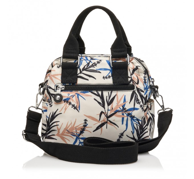 Сумка женская из полиэстера черный принт BAGS4LIFE 91403 с двумя ручками