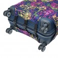 Маленький чохол для валізи Vito Torelli фіолетова абстракція лабіринт