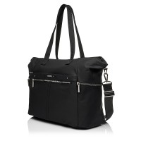 Женская сумка-шоппер из полиэстера черная EPOL 6102-08 Женская сумка-шоппер из полиэстера черная EPOL 6102-08