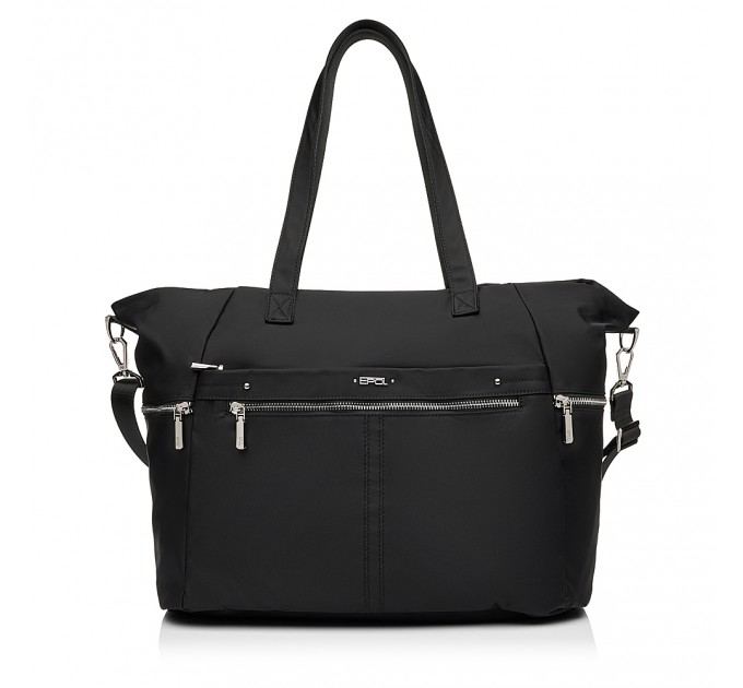 Женская сумка-шоппер из полиэстера черная EPOL 6102-08