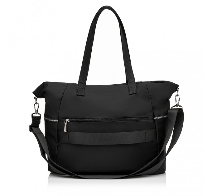 Женская сумка-шоппер из полиэстера черная EPOL 6102-08
