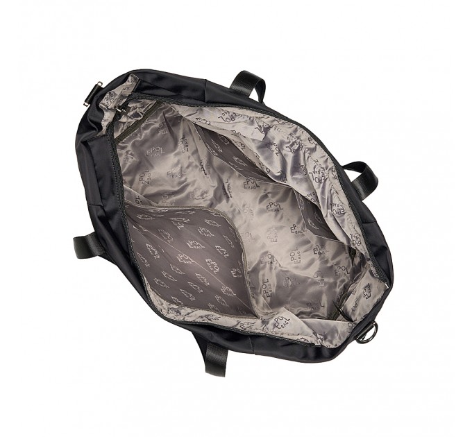 Женская сумка-шоппер из полиэстера черная EPOL 6102-08