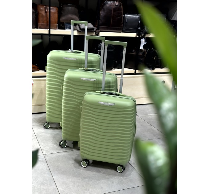 Велика валіза з поліпропілену BAGS4LIFE PP1220 зелена