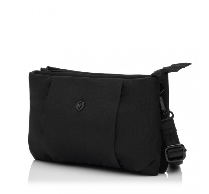 Сумка женская из полиэстера черная BAGS4LIFE 66907 плоская