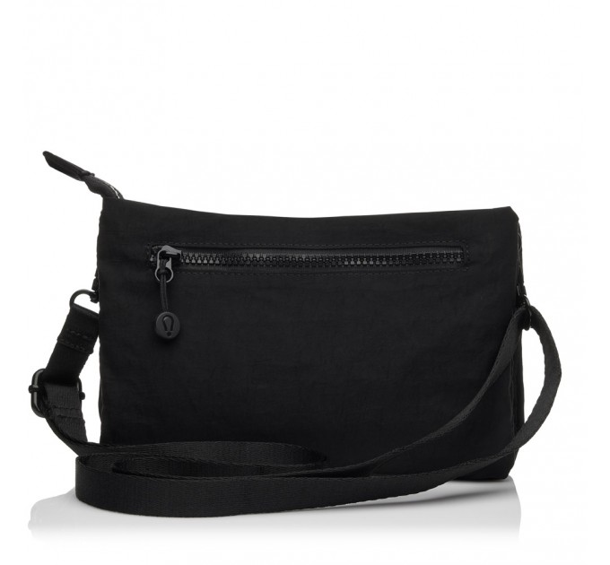 Сумка женская из полиэстера черная BAGS4LIFE 66907 плоская