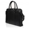 Мужская сумка-портфель с натуральной кожи черная BAGS4LIFE MAN 7143-3