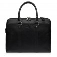 Мужская сумка-портфель с натуральной кожи черная BAGS4LIFE MAN 7143-3