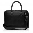 Мужская сумка-портфель с натуральной кожи черная BAGS4LIFE MAN 7143-3