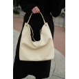 Женская сумка-мешок из натуральной кожи молочная BAGS4LIFE 9779