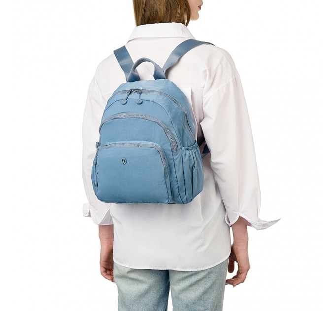 Рюкзак женский из полиэстера голубой BAGS4LIFE 66903