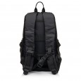 Чоловічий рюкзак з поліестера чорний VOLUNTEER 1876-02 з двома передніми карманами