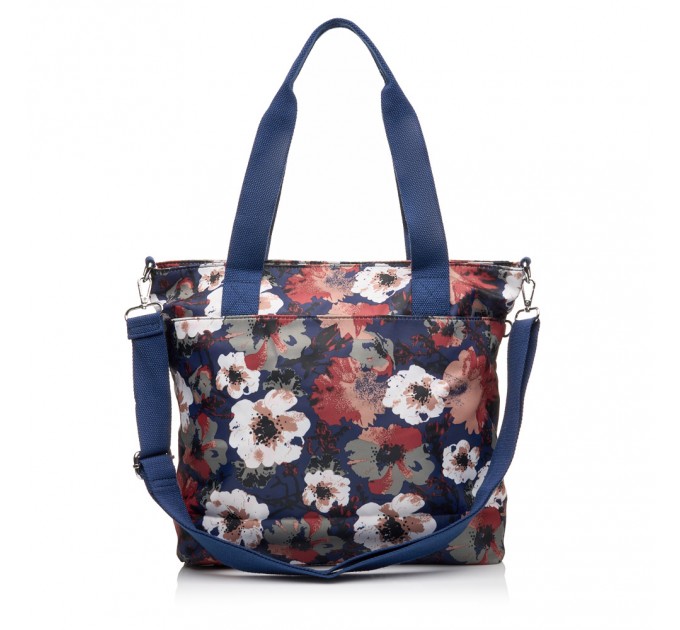 Жіноча сумка-шопер з поліестера синій принт BAGS4LIFE 91003