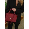 Жіноча сумка з натуральної шкіри червона BAGS4LIFE 89189 з ремінцем