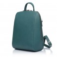 Рюкзак жіночий з натуральної шкіри зелений Vito Torelli 1012 темно-сизий міні