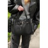 Сумка-тоут женская кожанная черная BAGS4LIFE 6013 с ремешком