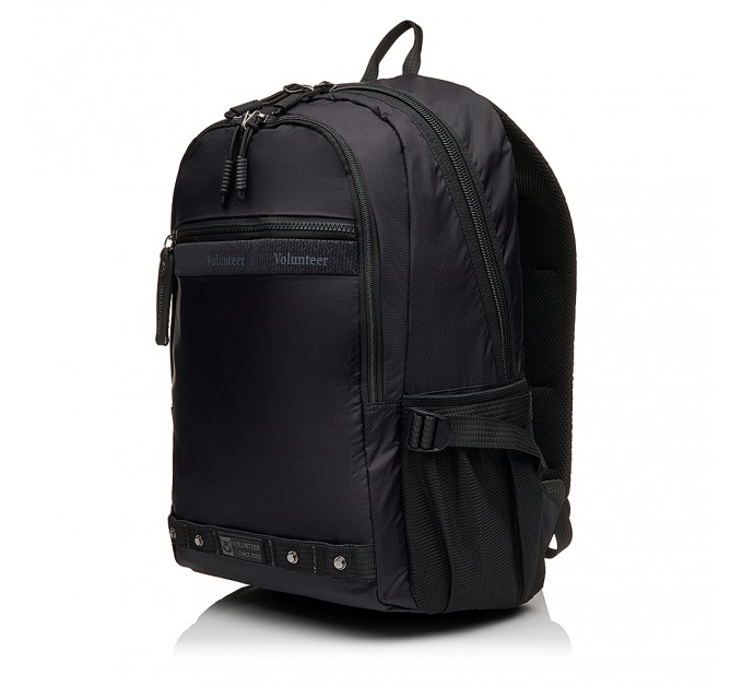 Мужской рюкзак из полиэстера черный VOLUNTEER 1875-01
