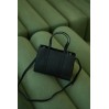 Женская сумка из натуральной кожи черная BAGS4LIFE 5112 прямоугол. с ручками