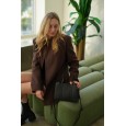 Женская сумка из натуральной кожи черная BAGS4LIFE 5112 прямоугол. с ручками