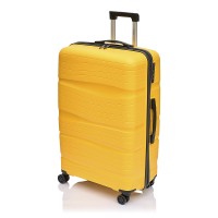 Велика валіза з поліпропілену BAGS4LIFE PP002 жовта