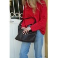 Женская сумка-хобо с натуральной кожи коричневая BAGS4LIFE 8599