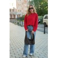Женская сумка-хобо с натуральной кожи коричневая BAGS4LIFE 8599
