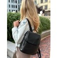 Женский рюкзак из натуральной кожи черный BAGS4LIFE 716